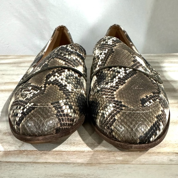 MADEWELL Genuine Leather Loafers Stamped Snake Preppy Lady Shoe Sz 10 MSRP $148 - Picture 6 of 13